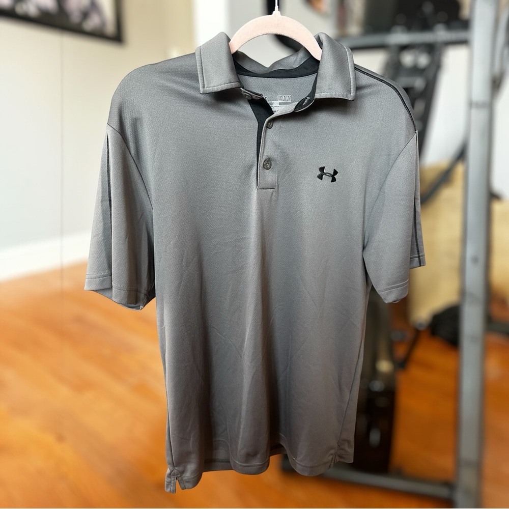 Under Armour Men's Polo in Charcoal